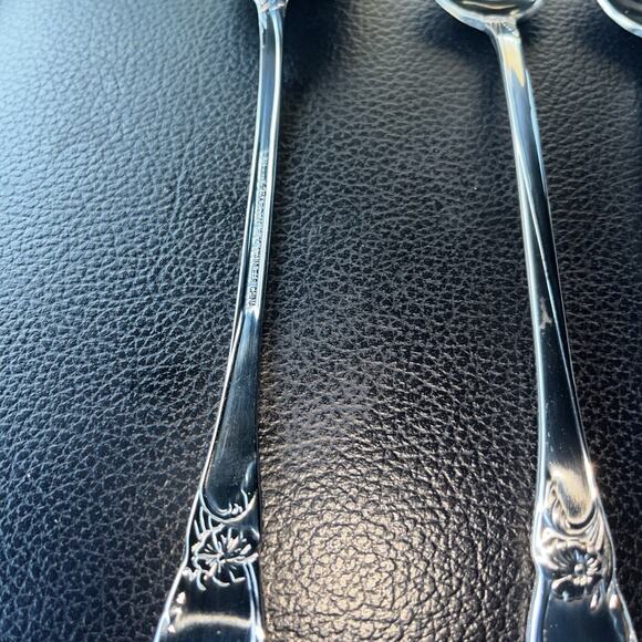 4 Reed & Barton LA BELLA Stainless Iced Tea Spoons 18/10 Glossy Flatware - Picture 4 of 6